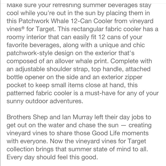 Vineyard vines for target cooler - Picture 3 of 4